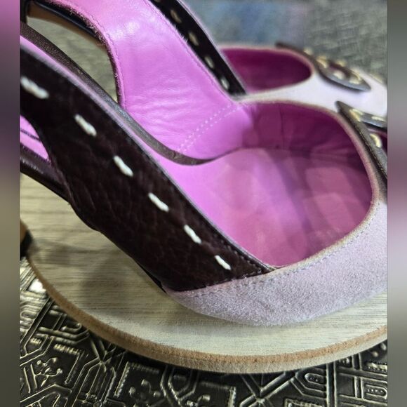 🐢 BCBGMaxAzria Pink High Heels with buckle. Size 6 great condition! - Picture 11 of 15